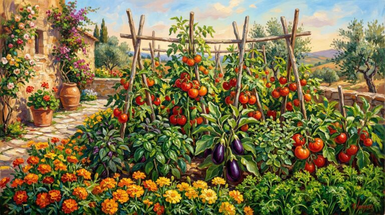 схема посадки Тосканська Класика (для сонячної грядки)